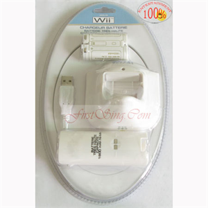 Picture of FirstSing FS19200 Remote Controller 1800mAh Rechargeable Battery Pack for Wii