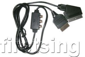 Image de FirstSing  PSX2032  RGB with AV BOX Gold Cable  for  PS2