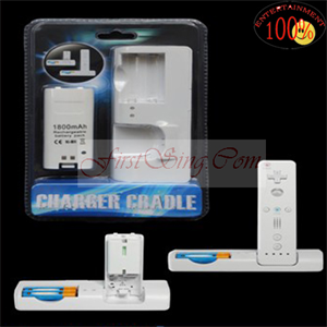 Picture of FirstSing FS19184 2 In1 Charging Station with Rechargeable Battery Packs For Wii