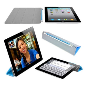 FS00169 for iPad 2/3 Smart Cover Slim Magnetic PU Leather Case Wake/ Sleep Stand Multi-Color