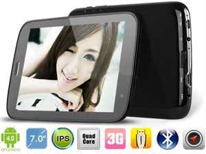 Picture of FirstSing Tablette PC Exynos 4412 Quad Core 7 pouces HD (1280x800) Ecran Android 4.0 RAM de 2Go Mémoire de 16Go GPS HDMI
