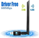 Image de WiFi Antena USB WiFi Adaptor AC 600Mbps Driver Free-Auto WiFi Dongle 5dBi Dual Band 2.4GHz 5GHz Mini Receptor for PC Desktop Laptop Firstsing