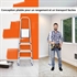Picture of Folding 4 Steps Aluminum Stepladder 78CM Height, 4 Non-slip Feet, Max Load 150KG for Home Folding Ladder