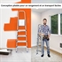 Picture of Aluminum 5-Step Folding Stepladder 98CM Height, 4 Non-slip Feet, Maximum Load 150KG for Home