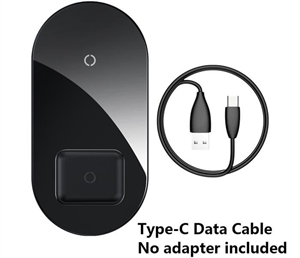 Image de Chargeur sans fil certifié Qi 15W Chargeur rapide sans fil Compatible avec iPhone 12 2020 Airpods Android iOS
