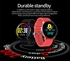 Picture of Smartwatch Blood Pressure Monitor 1.22 Inch IPS Screen IP67 Water Resistant Heart Rate Sleep Tracker Silicon Strap