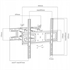 Picture of Universal Rotating TV Bracket TV Mount for LCD TVs, LED TV 32-55