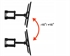 Image de Universal Holder HANGER MOUNT Adjustable Swivel TV Mount for 20 - 65 ''TVs with the VESA Max Standard - 400x400mm