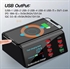 Изображение 100W Smart Digital Display Wireless Charger 8 USB 3.0 Hub PD Fast Adapter