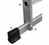 Picture of Ladder Aluminum 3x10 + HOOK for free Maximum Load 150 kg