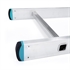 Picture of Folding aluminum ladder 1x9 2.56 m Rubber