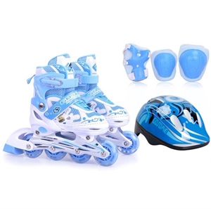 Image de Suite Round Children's Skates Adjustable Skates With Flashing Wheels Skates