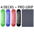 4 BLANK Skateboard DECKS Deck 8 in (8.0) STAINED WITH PRO GRIPTAPE