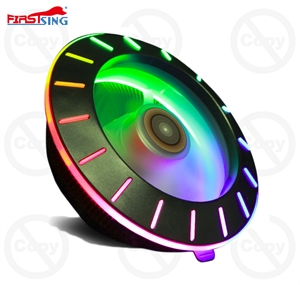 Firstsing CPU Fan Cooler Master RGB LED Luminous UFO Shaped Desktop Computer Case Radiator For Intel AMD Socket