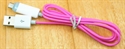 LED Light USB Charge Sync Data Charging Cord Cable For iPhone Samsung HTC LG の画像
