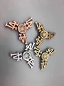 Picture of Firstsing  Zinc alloy clover vintage letter gyro finger gyro  Hand spinner Toy Finger Spinner EDC Focus Toy