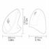 Picture of Vertical Ergonomic USB Mouse for left-hander - Optical Model - Mice with Ergonomic design - prevention against mouse arm tennis elbow - For Laptop Desktop PC Computer Macbook