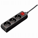 Picture of EU Plug 3 Outlet Power 250V 10A Power Strip EU Plug Wall Socket Mains Lead Plug Strip Adapter 3m Extension Cable