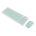 Picture of BlueNEXT Wireless Keyboard and Mouse Combo,with Waterproof Dot Keyboard and Mute Mouse,2.4 GHz Wireless Transmission for Windows Desktop Computer Laptop PC(C-cyan)