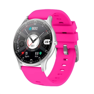 Picture of  BlueNEXT Man Healthy Smart Watch,IP67 Waterproof Daily Work Smart Watch,Healthy Aluminum Case with Round Dial Wristband(Magenta)