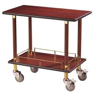 Wooden food trolley の画像