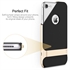 Picture of Black Champagne Gold Ultra Thin Kickstand Metal Texture Side Buttons Dual Layered Slim Fit Hard PC  Soft TPU For Apple iPhone 7/7Plus