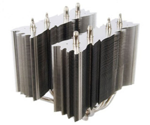 Finned copper pipe heat sink heat radiator の画像