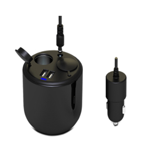 Picture of 2 Port USB socket dual usb car charger auto cigarette lighter