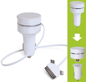 Picture of hidden cable car charger adapter