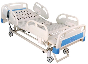 ABS Soft Joint Bedboard Fully ICU Electric Hospital Beds 5 Movements