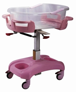 Luxurious Hospital Baby Crib / Cot With Silent Wheels For Hospital Baby Room の画像
