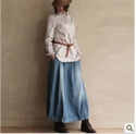 long jeans dress for lady LS009 の画像