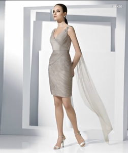 Picture of LE20 2012 Hot Sale Custom Made V-neck Mini Tulle Mother DressLE20