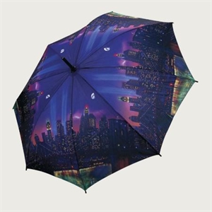 Изображение beautiful night scene golf umbrella