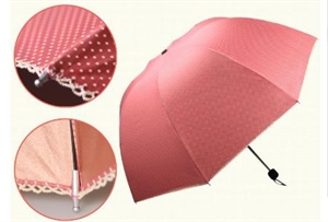 Image de New Fashion Reffle Polka Dot Lace Rain/Sunny parasol Wedding Party Umbrella