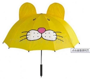 Изображение Cartoon tiger shape straight kids umbrella