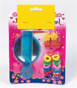Hair accessories and mirror set
